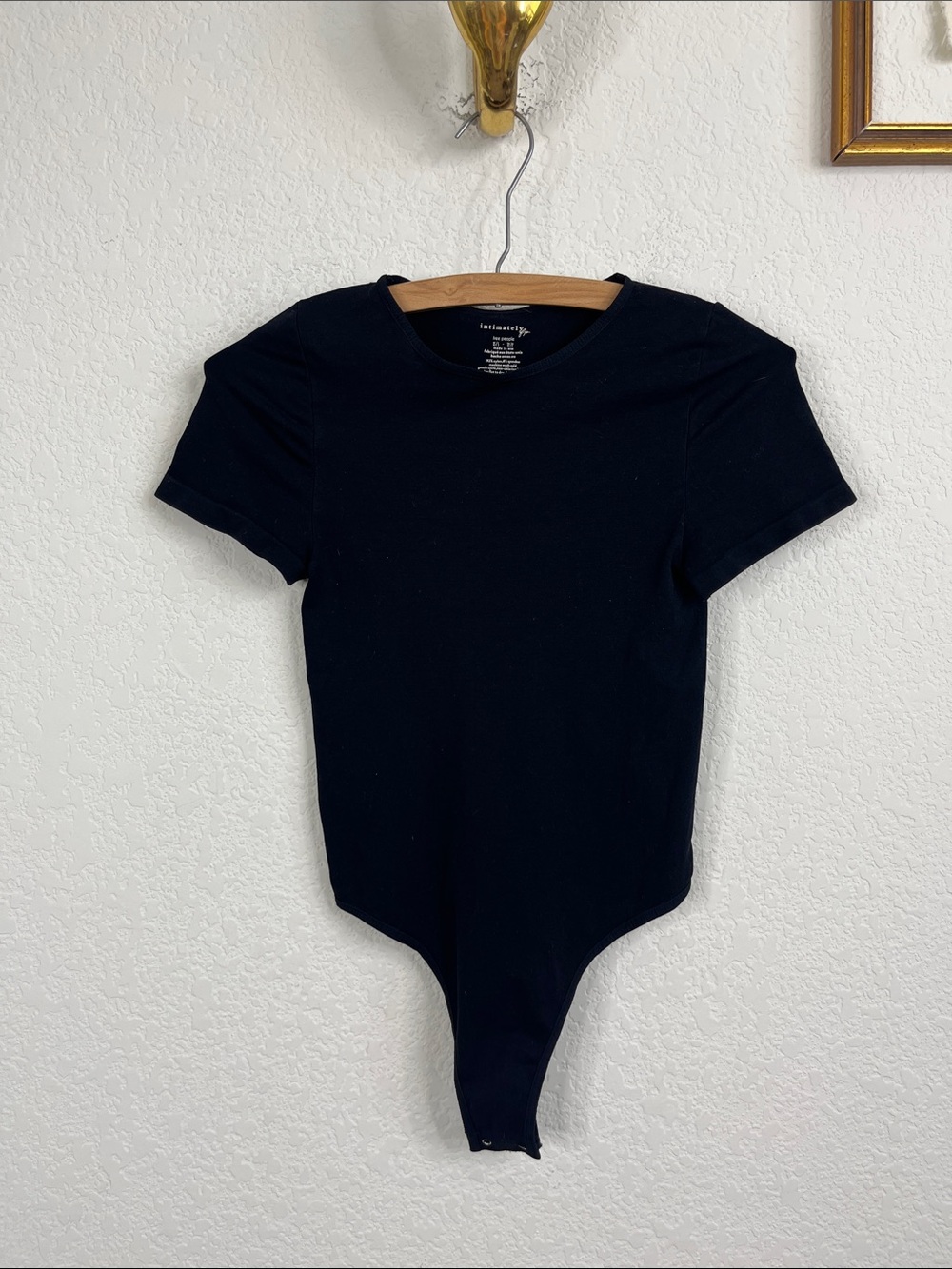 Intimately Free People Crewneck Short Sleeve Bodysuit